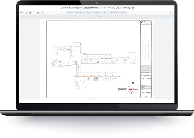 ML Drawings Evacuation Routes